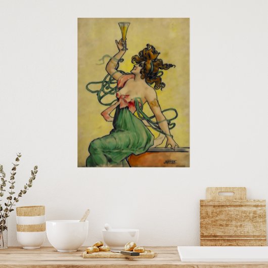 Poster Absinthe Blanqui Nover (Cuisine)