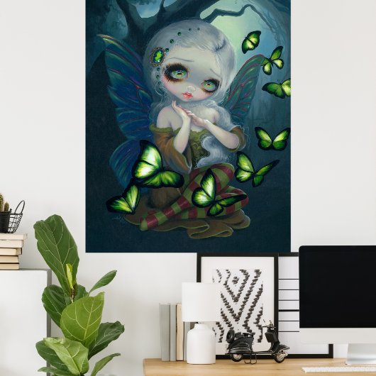 Poster Absinthe Butterflies ART IMPRIMER absinthe fée art (Bureau à domicile)