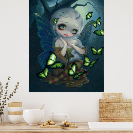 Poster Absinthe Butterflies ART IMPRIMER absinthe fée art (Cuisine)