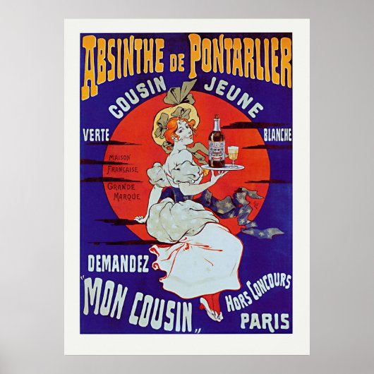 Poster Absinthe de Pontarlier (Devant)