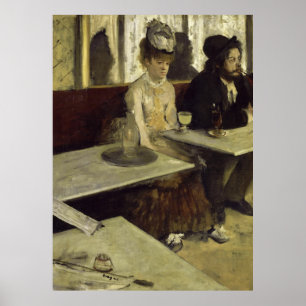 Poster Absinthe Drinker ou L'Absinthe by Edgar Degas
