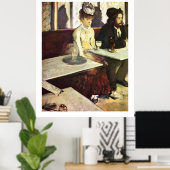 Poster Absinthe Drinker par Edgar Degas (Bureau à domicile)