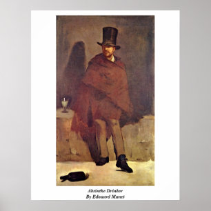 Poster Absinthe Drinker Par Edouard Manet