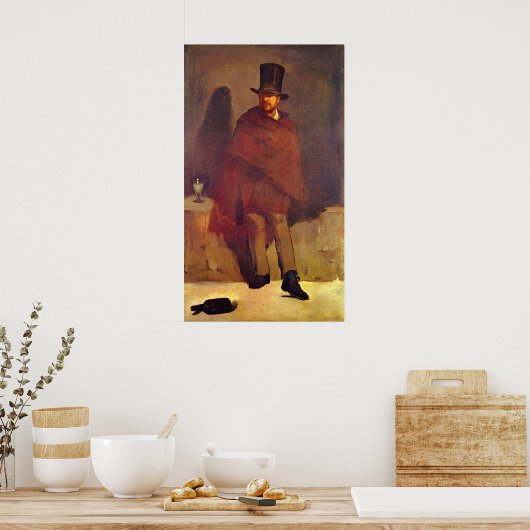 Poster Absinthe Drinker par Edouard Manet (Cuisine)