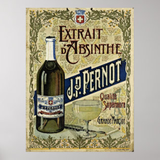 Poster Absinthe Extrait J.P.Pernot