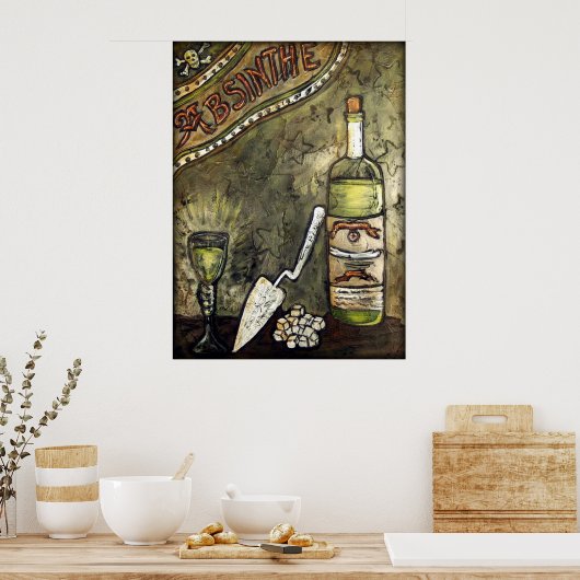 Poster Absinthe ~ La Fée Verte (Cuisine)
