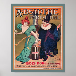 Poster Absinthe Parisienne Art Nouveau