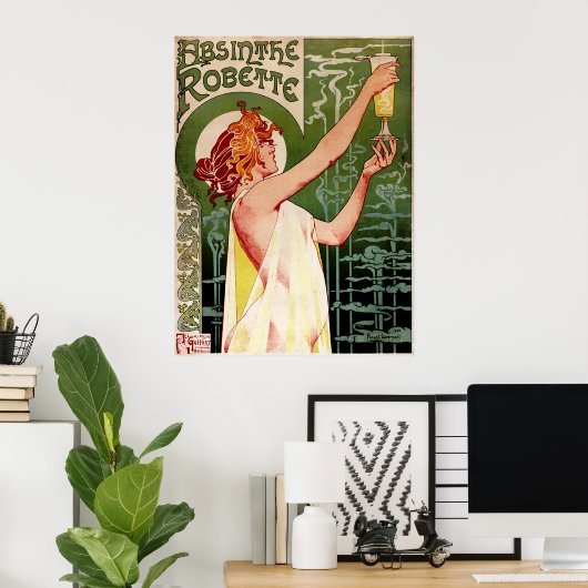 Poster Absinthe Robette (Bureau à domicile)