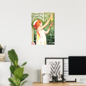 Poster ABSINTHE ROBETTE Henri Privat Livemont Art Nouveau (Bureau à domicile)