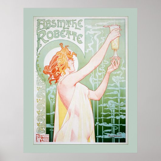 Poster Absinthe Robette (Menthe) (Devant)