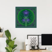 Poster Absinthe Tulips Mandala (Bureau à domicile)
