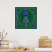 Poster Absinthe Tulips Mandala (Cuisine)