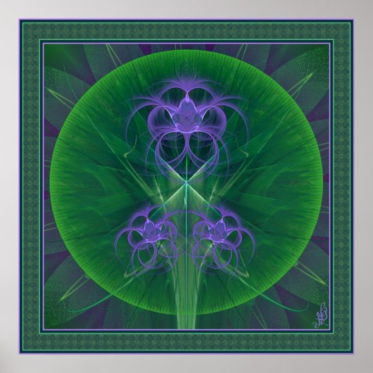 Poster Absinthe Tulips Mandala (Devant)