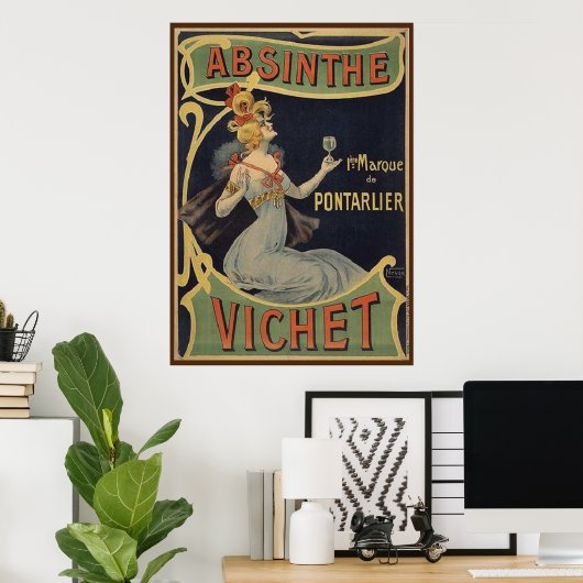 Poster Absinthe Vichet (Bureau à domicile)