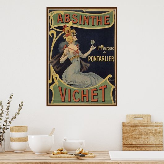 Poster Absinthe Vichet (Cuisine)