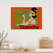 Poster Absinthe Woman (Cuisine)