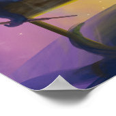 Poster Absolem le catapillaire bleu (Coin)