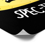 Poster Absolument Spec-Taco-Lar Funny Taco Pun Dark BG (Coin)