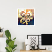 Poster Abstfractal 7 (Bureau à domicile)