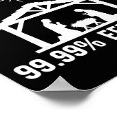 Poster Abstinence 99.99 Percent Effective Nativity Christ (Coin)