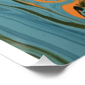 Poster Abstract art, abstract brushstroke (Coin)