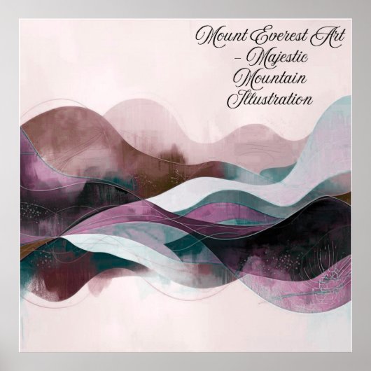 Poster Abstract Art Design | Modern Minimalist (Devant)