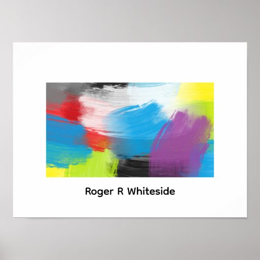 Poster Abstract art print 3 by Roger R Whiteside (Devant)
