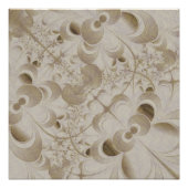 Poster Abstract beige pattern (Devant)