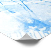 Poster Abstract blue watercolor background, texture. (Coin)