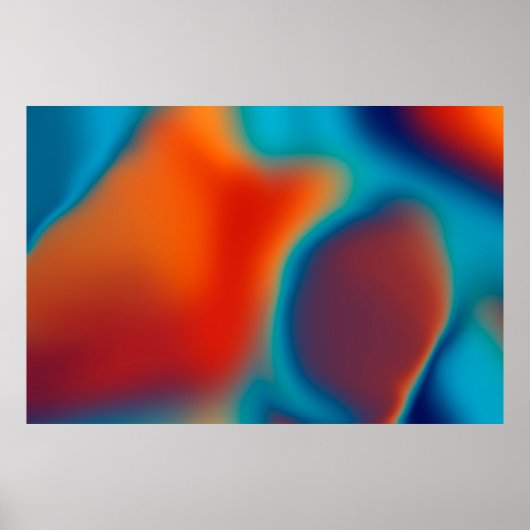 Poster Abstract blur background with colorful blue light  (Devant)