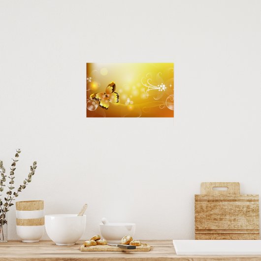 Poster Abstract Butterfly (Cuisine)