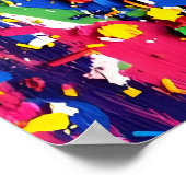 Poster Abstract Colorful Modern Graffiti Street Art (Coin)