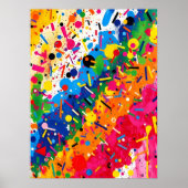 Poster Abstract Colorful Modern Graffiti Street Art (Devant)