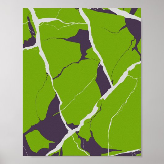 Poster Abstract Design of a Fractured Green Surface (Devant)