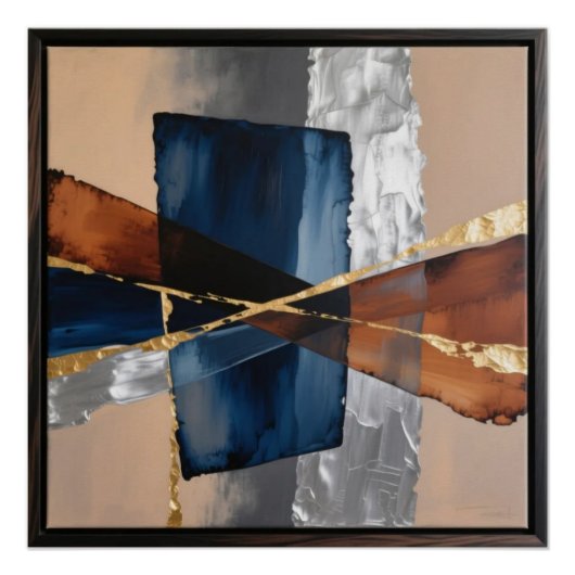 Poster Abstract Design Wall Art (Devant)