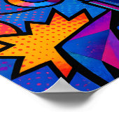 Poster Abstract Diva - Modern Retro Geometric Pop Art (Coin)