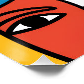 Poster Abstract Faces Print, Vibrant Geometric Art (Coin)