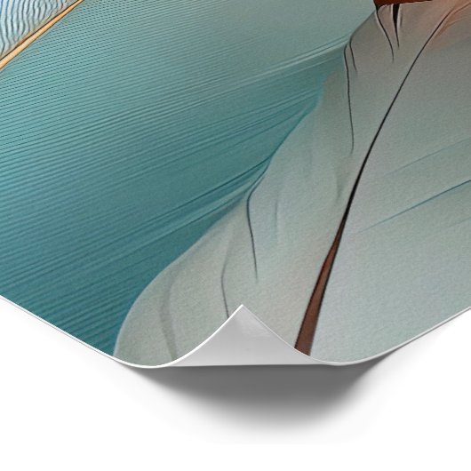 Poster Abstract Feather Flow – Soft Elegance (Coin)