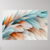 Poster Abstract Feather Flow – Soft Elegance (Devant)
