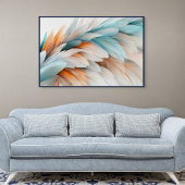 Poster Abstract Feather Flow – Soft Elegance