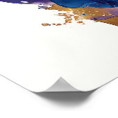 Poster Abstract Fluid Ink Ice Skater – Modern Motion Art (Coin)