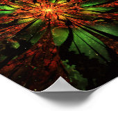 Poster Abstract fractal flower design (Coin)