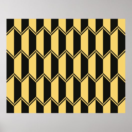 Poster Abstract geometric pattern (Devant)