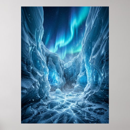 Poster Abstract Glitch Digital Chaos Art (Devant)