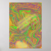 Poster Abstract Green Wall Art (Devant)