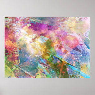 Poster Abstract grunge with watercolor paint 3
