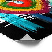 Poster Abstract Heart _ Painterly Valentine Abstract Art (Coin)