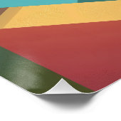 Poster Abstract Isometric Maze Pattern in Cool Tones (Coin)