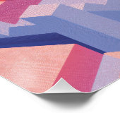 Poster  Abstract Isometric Stairs and Arches (Coin)