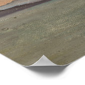 Poster Abstract Lake and Mountains Horizon Art Print (Coin)